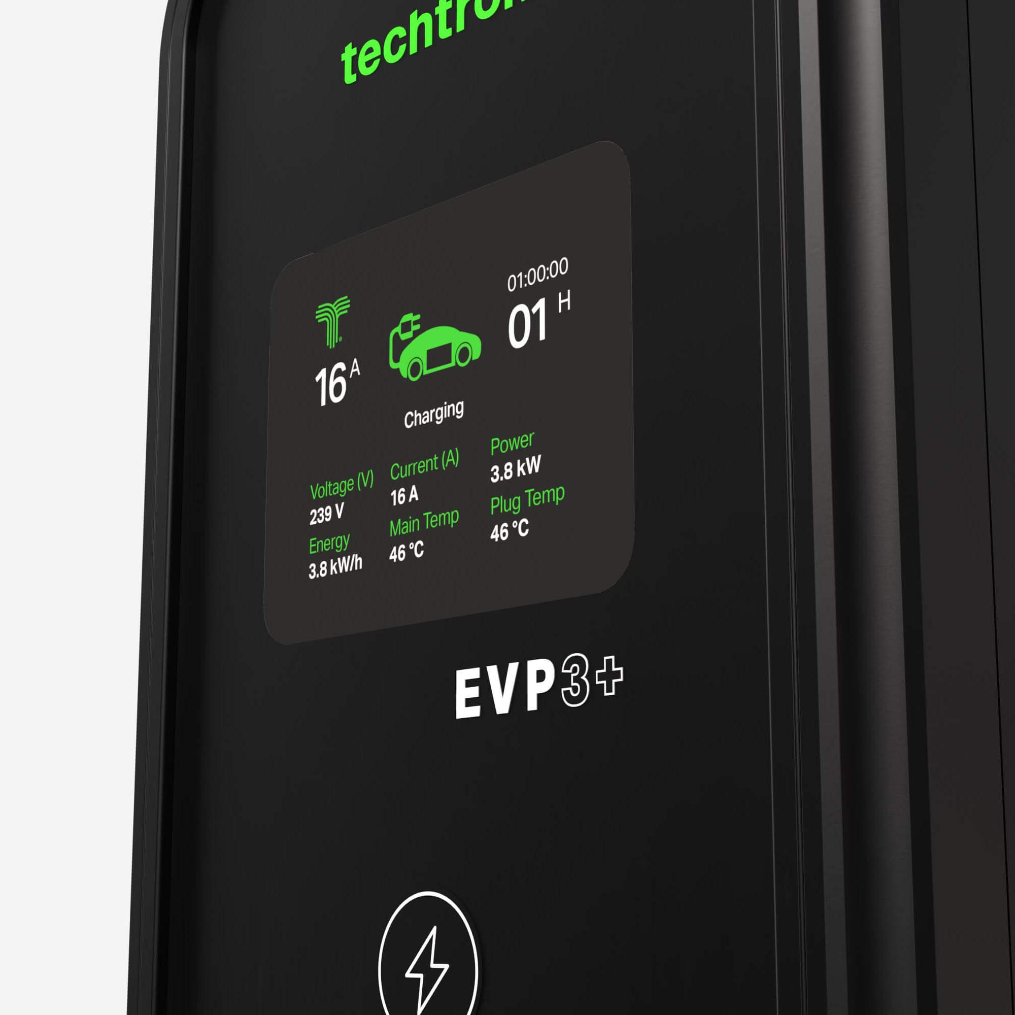 techtron EVP3/3+ Bluetooth + Wi-Fi (3.6 kW, Level 1, Type 2) Portable ev-Charger techtron